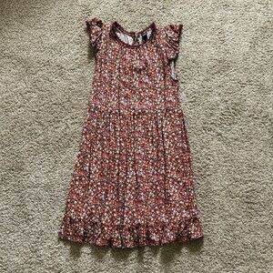 Wild Fable Floral Kids Dress - Red and White